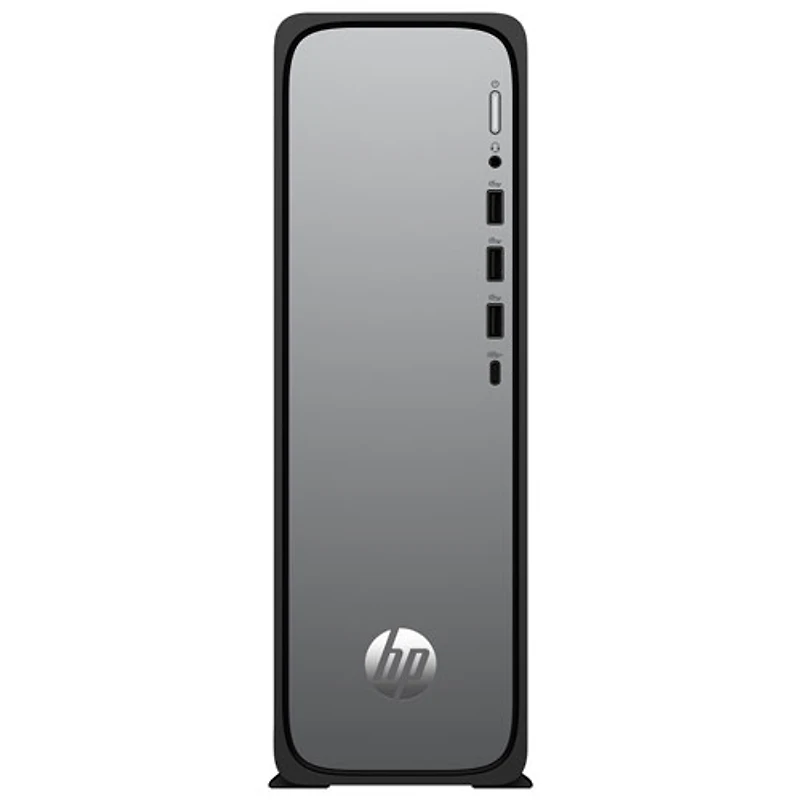 Ordinateur de bureau mince OmniDesk de HP - Argent météore/Noir (Ryzen 3 110 d'AMD/mémoire vive de 8 Go/SSD 512 Go) - Exclusivité BestBuy