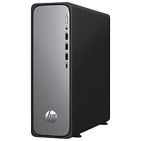 Ordinateur de bureau mince OmniDesk de HP - Argent météore/Noir (Ryzen 3 110 d'AMD/mémoire vive de 8 Go/SSD 512 Go) - Exclusivité BestBuy