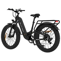 Vélo électrique à gros pneus SF5 de Blutron (moteur 500 W/autonomie jusqu'à 95 km/vitesse maximale 32 km/h) - Noir mat
