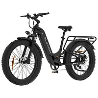 Vélo électrique à gros pneus SF5 de Blutron (moteur 500 W/autonomie jusqu'à 95 km/vitesse maximale 32 km/h) - Noir mat