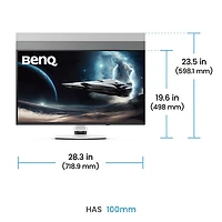 BenQ Mobiuz 32" 4K Ultra HD 240Hz 0.03ms GTG QD-OLED Gaming Monitor (EX321UZ) - White