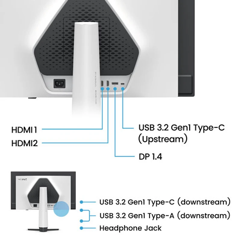 Moniteur de jeu QD-DELO HD 2K 500 Hz GàG 0,03 ms de 27 po Mobiuz de BenQ (EX271QZ) - Blanc