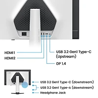 Moniteur de jeu QD-DELO HD 2K 500 Hz GàG 0,03 ms de 27 po Mobiuz de BenQ (EX271QZ) - Blanc