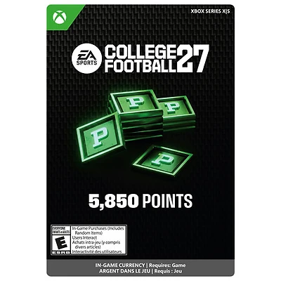 College Football 27 - 5,850 Points (XBOX Series X|S) - Digital Download