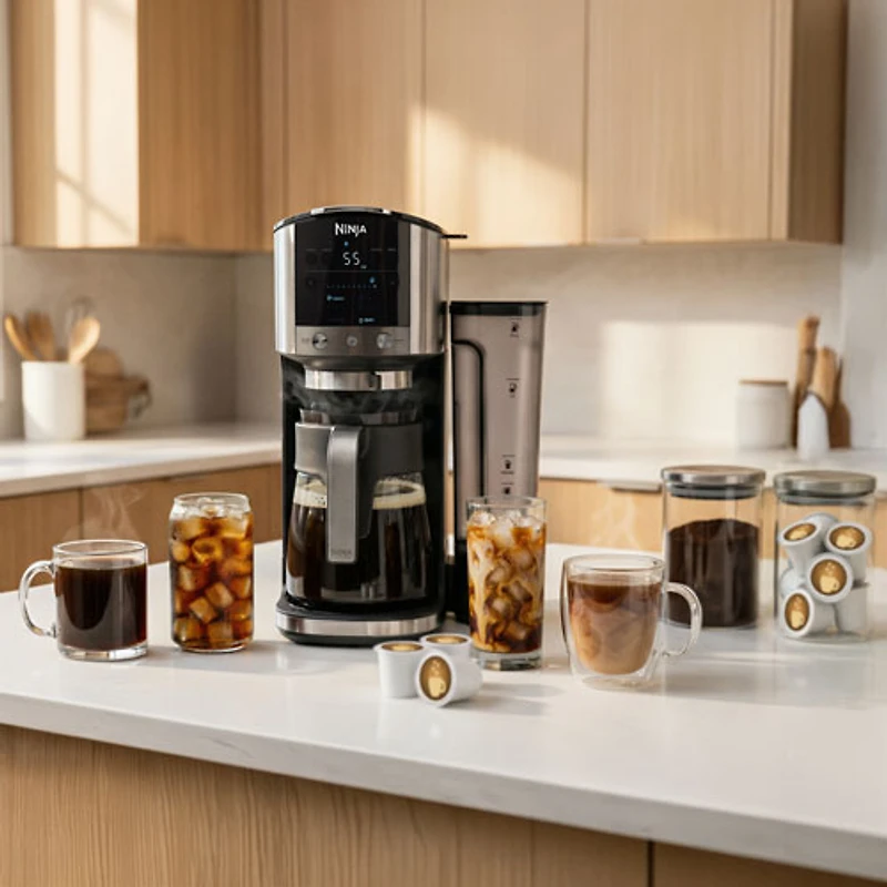 Ninja DualBrew Coffee Grounds & Pods Coffee Maker - 12-Cup - Stainless Steel/Black