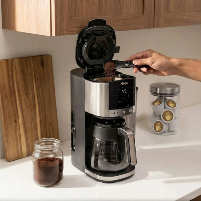 Ninja DualBrew Coffee Grounds & Pods Coffee Maker - 12-Cup - Stainless Steel/Black