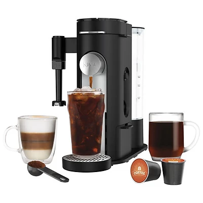 Ninja Single-Serve Pods & Grounds Specialty Coffee Maker - 3-Cup - Stainless Steel/Black