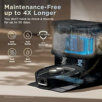 Aspirateur robot à vadrouille sans fil et sans sac avec vidage automatique et cartographie intelligente PowerDetect ThermaCharged de Shark