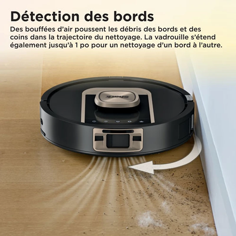 Aspirateur robot à vadrouille sans fil et sans sac avec vidage automatique et cartographie intelligente PowerDetect ThermaCharged de Shark