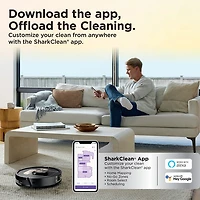 Aspirateur robot à vadrouille sans fil et sans sac avec vidage automatique et cartographie intelligente PowerDetect ThermaCharged de Shark