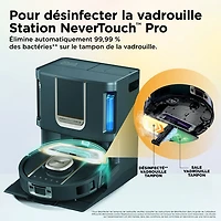 Aspirateur robot à vadrouille sans fil et sans sac avec vidage automatique et cartographie intelligente PowerDetect ThermaCharged de Shark