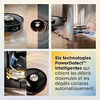 Aspirateur robot à vadrouille sans fil et sans sac avec vidage automatique et cartographie intelligente PowerDetect ThermaCharged de Shark