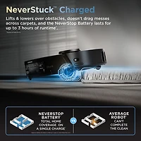 Aspirateur robot à vadrouille sans fil et sans sac avec vidage automatique et cartographie intelligente PowerDetect ThermaCharged de Shark