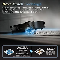 Aspirateur robot à vadrouille sans fil et sans sac avec vidage automatique et cartographie intelligente PowerDetect ThermaCharged de Shark