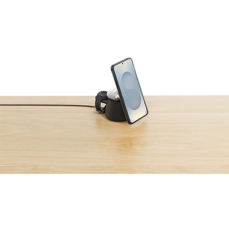 Belkin UltraCharge 3-in-1 25W Qi2 Wireless Magnetic Charging Stand - Black