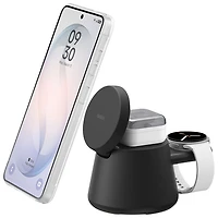 Belkin UltraCharge 3-in-1 25W Qi2 Wireless Magnetic Charging Stand - Black