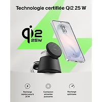 Belkin UltraCharge 3-in-1 25W Qi2 Wireless Magnetic Charging Stand - Black