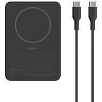 Belkin BoostCharge Slim 5000 mAh Magnetic Wireless Power Bank with Magsafe Qi - Black