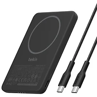 Belkin BoostCharge Slim 5000 mAh Magnetic Wireless Power Bank with Magsafe Qi - Black