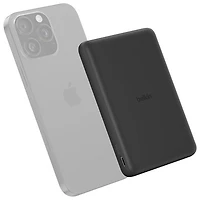 Belkin BoostCharge Slim 5000 mAh Magnetic Wireless Power Bank with Magsafe Qi - Black