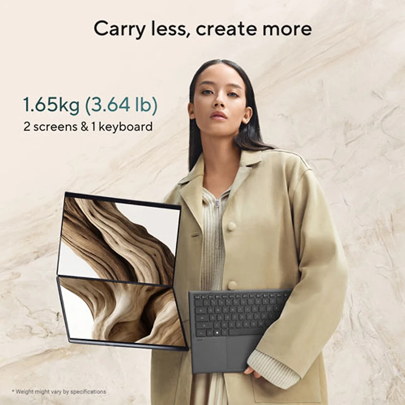 ASUS Zenbook DUO 14" OLED Touchscreen Laptop - Moher Grey (Intel Core Ultra X9 378H/32GB RAM/1TB SSD/Windows 11)