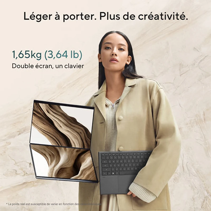 ASUS Zenbook DUO 14" OLED Touchscreen Laptop - Moher Grey (Intel Core Ultra X9 378H/32GB RAM/1TB SSD/Windows 11)