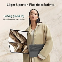 ASUS Zenbook DUO 14" OLED Touchscreen Laptop - Moher Grey (Intel Core Ultra X9 378H/32GB RAM/1TB SSD/Windows 11)