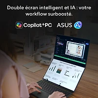 ASUS Zenbook DUO 14" OLED Touchscreen Laptop - Moher Grey (Intel Core Ultra X9 378H/32GB RAM/1TB SSD/Windows 11)