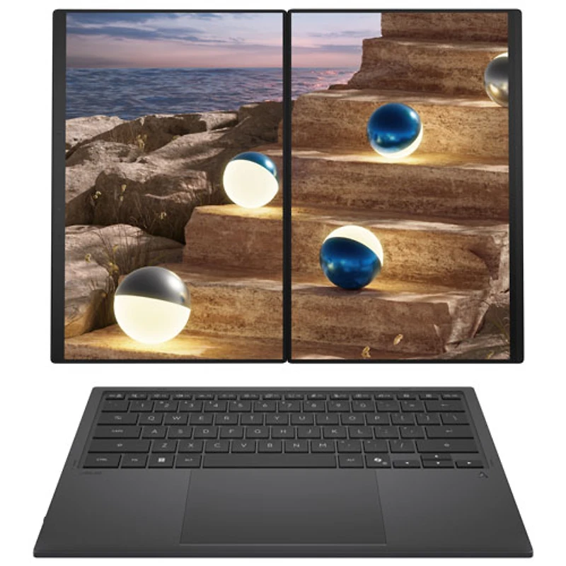 ASUS Zenbook DUO 14" OLED Touchscreen Laptop - Moher Grey (Intel Core Ultra X9 378H/32GB RAM/1TB SSD/Windows 11)