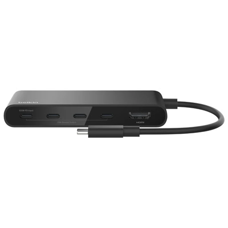 Belkin 5-in-1 Multi-Port 100W PD USB-C Hub with 4k HDMI (AVC021fqBK)