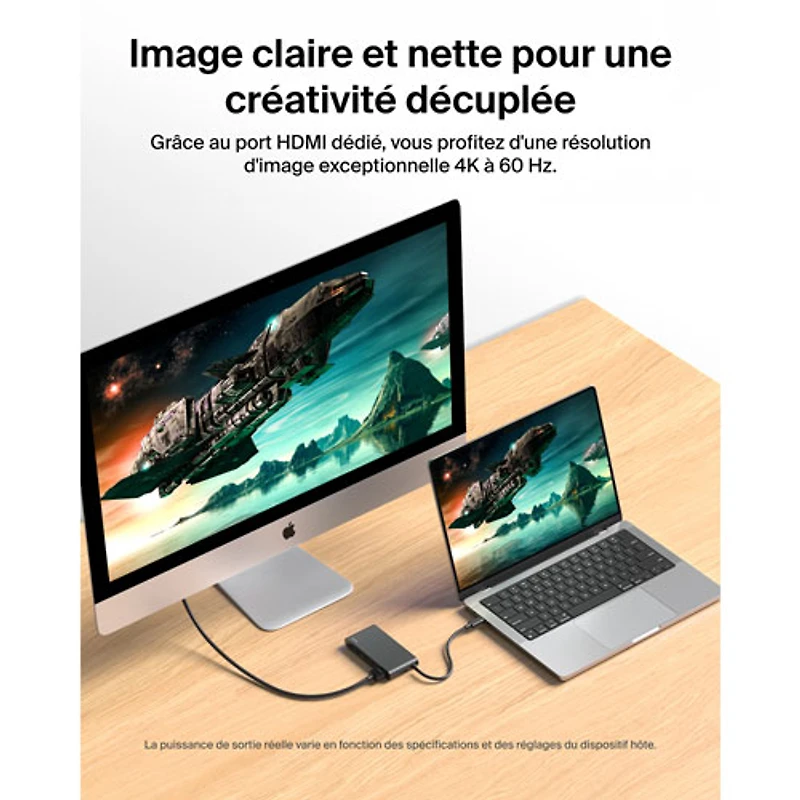 Belkin 5-in-1 Multi-Port 100W PD USB-C Hub with 4k HDMI (AVC021fqBK)
