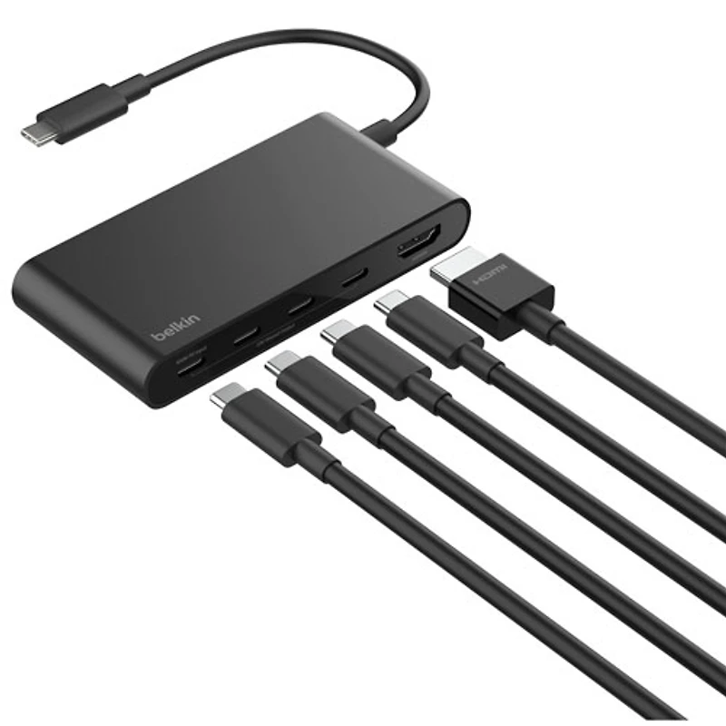 Belkin 5-in-1 Multi-Port 100W PD USB-C Hub with 4k HDMI (AVC021fqBK)
