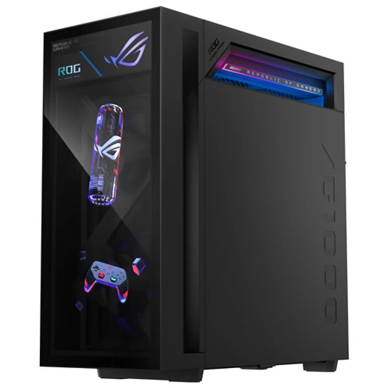 ASUS ROG GM1000TY Gaming PC (AMD Ryzen 9 9950X3D/64GB RAM/2TB SSD/GeForce RTX 5080 ROG OC/Windows 11) - Only at Best Buy