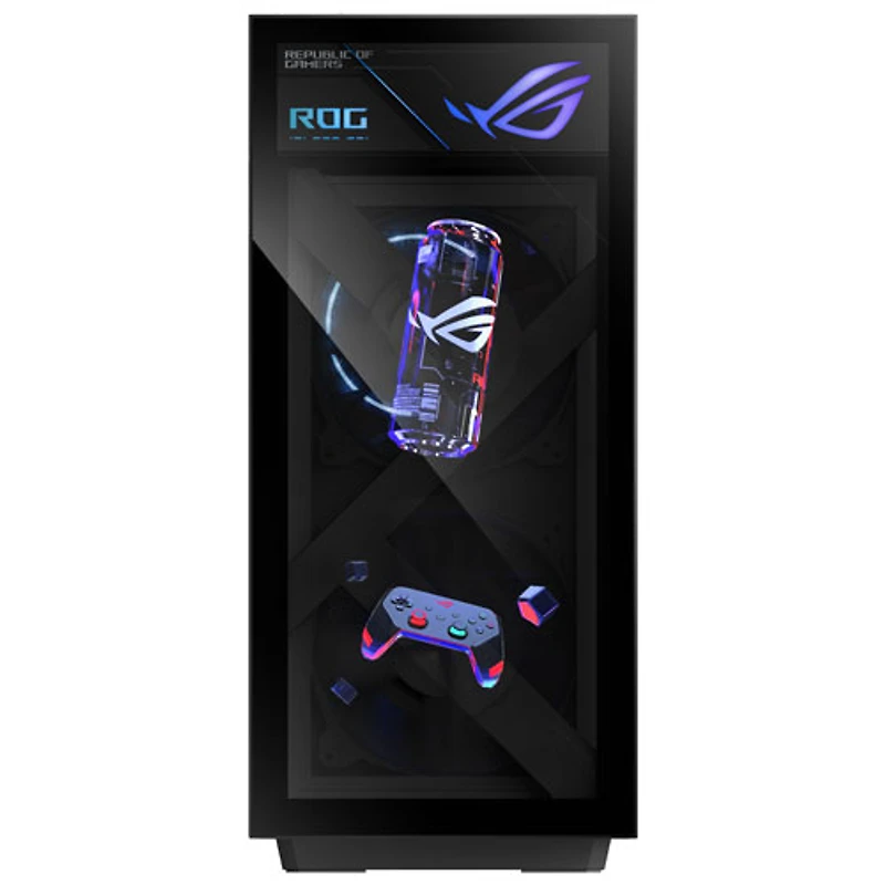 ASUS ROG GM1000TY Gaming PC (AMD Ryzen 9 9950X3D/64GB RAM/2TB SSD/GeForce RTX 5080 ROG OC/Windows 11) - Only at Best Buy