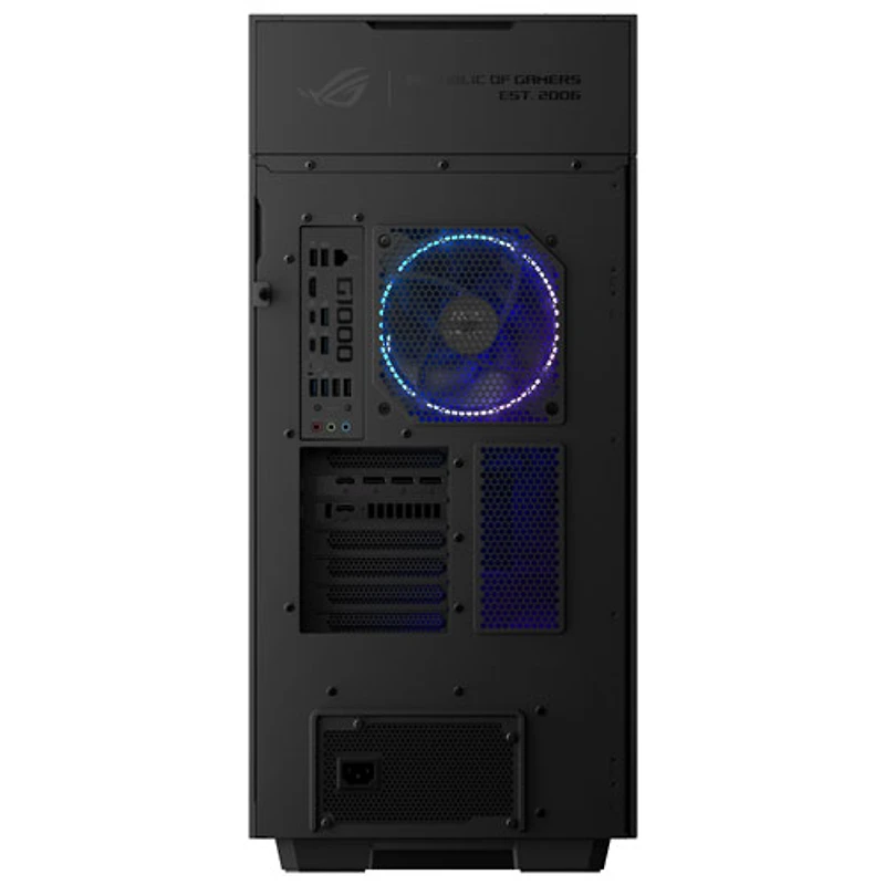 ASUS ROG GM1000TY Gaming PC (AMD Ryzen 9 9950X3D/64GB RAM/2TB SSD/GeForce RTX 5080 ROG OC/Windows 11) - Only at Best Buy