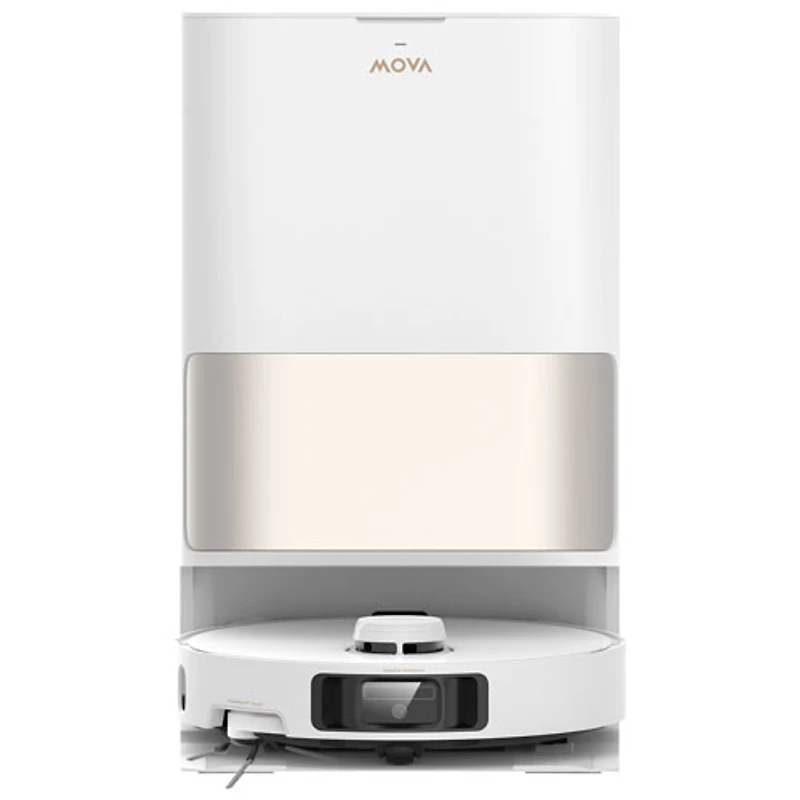 Aspirateur robot à vadrouille sans fil avec cartographie intelligente et autonomie de 200 min P10 Pro Ultra Gen 2 de Mova - Blanc