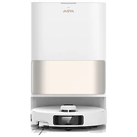Aspirateur robot à vadrouille sans fil avec cartographie intelligente et autonomie de 200 min P10 Pro Ultra Gen 2 de Mova - Blanc