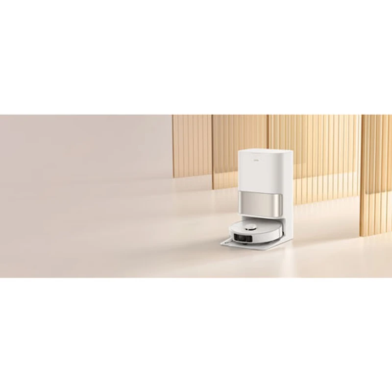 Aspirateur robot à vadrouille sans fil avec cartographie intelligente et autonomie de 200 min P10 Pro Ultra Gen 2 de Mova - Blanc