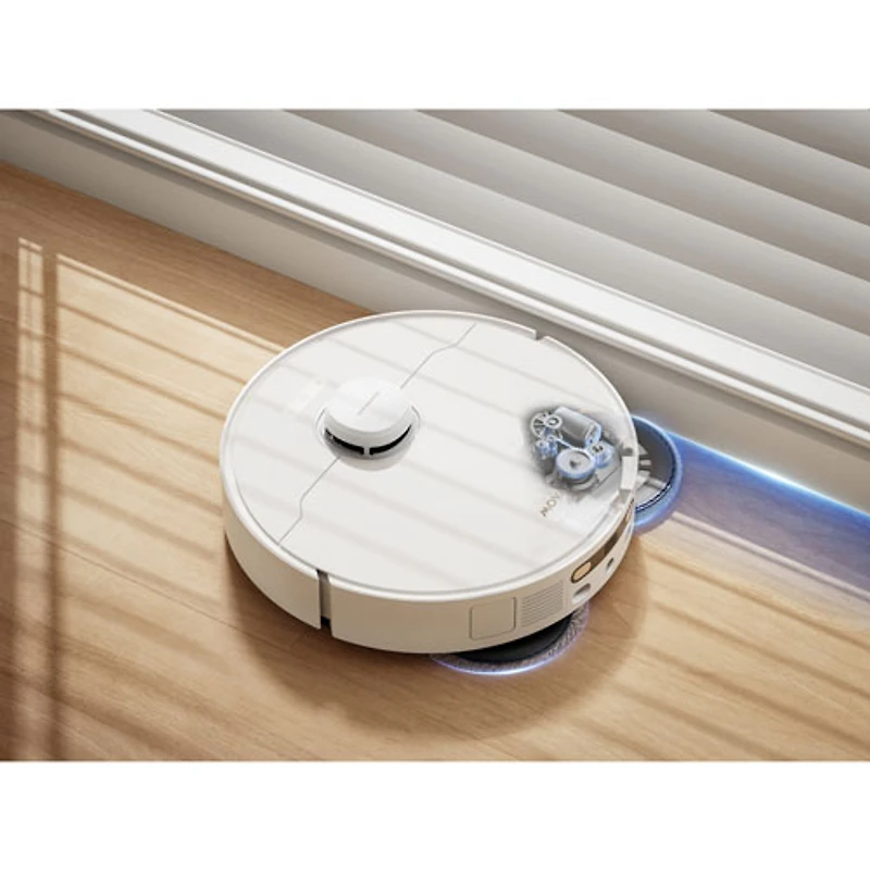 Aspirateur robot à vadrouille sans fil avec cartographie intelligente et autonomie de 200 min P10 Pro Ultra Gen 2 de Mova - Blanc