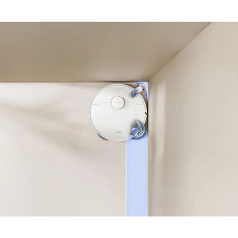 Aspirateur robot à vadrouille sans fil avec cartographie intelligente et autonomie de 200 min P10 Pro Ultra Gen 2 de Mova - Blanc