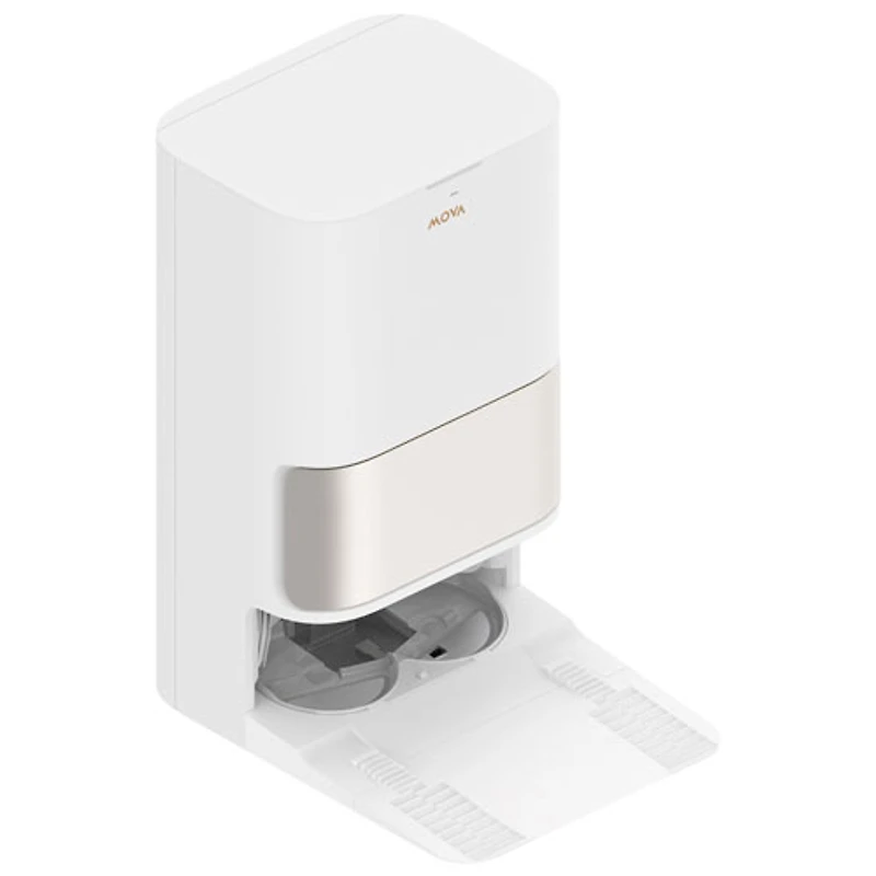 Aspirateur robot à vadrouille sans fil avec cartographie intelligente et autonomie de 200 min P10 Pro Ultra Gen 2 de Mova - Blanc