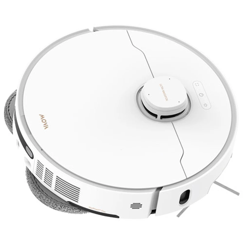 Aspirateur robot à vadrouille sans fil avec cartographie intelligente et autonomie de 200 min P10 Pro Ultra Gen 2 de Mova - Blanc