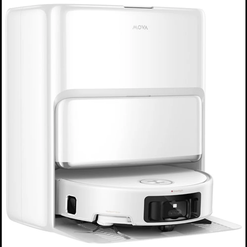 Aspirateur robot à vadrouille sans fil autonome avec rouleau, cartographie intelligente et autonomie de 220 min Z60 Ultra de Mova - Blanc