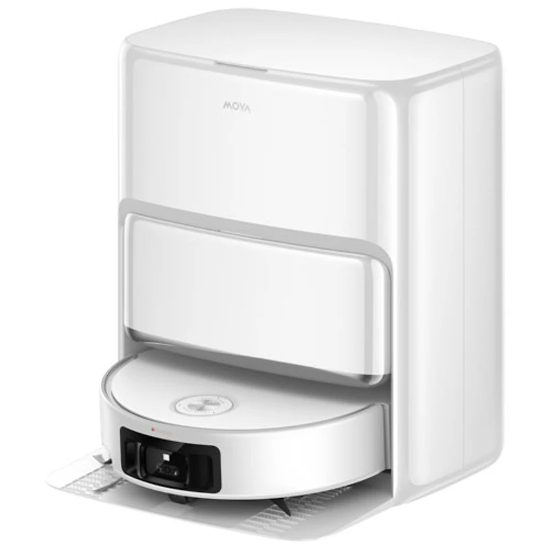 Aspirateur robot à vadrouille sans fil autonome avec rouleau, cartographie intelligente et autonomie de 220 min Z60 Ultra de Mova - Blanc