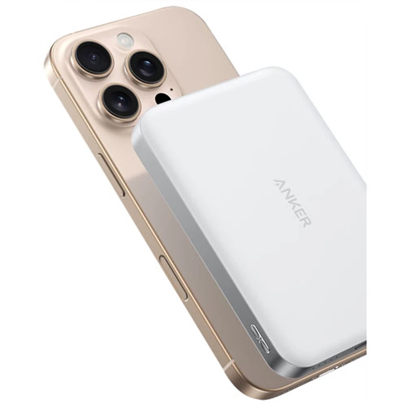 Anker MagGO 10000 mAh 15W USB-C Power Bank with MagSafe - White