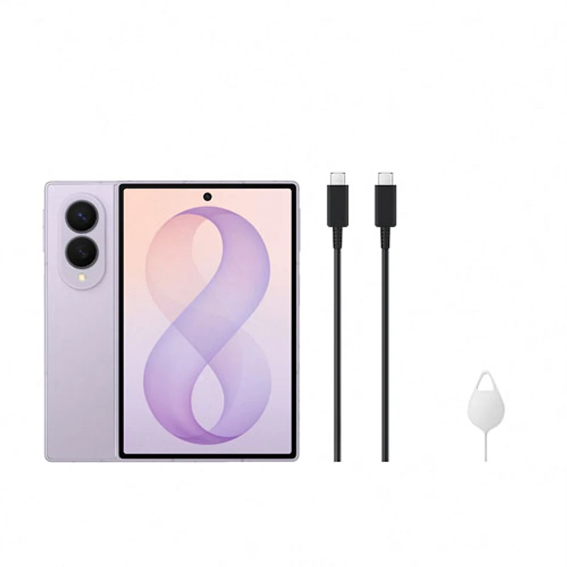 Samsung Galaxy Z Fold8 de 512 Go - Lavande - Déverrouillé