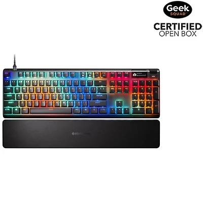 Open Box - SteelSeries Apex Pro Gen 3 Backlit Mechanical Ominpoint 3.0 Ergonomic Gaming Keyboard