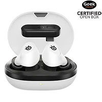 Open Box - SteelSeries Arctis GameBuds In-Ear Gaming Headphones for PC / PS4 / PS5 / Nintendo Switch - White