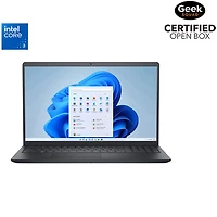 Open Box - Dell 15.6" 120Hz Laptop - Intel Core 3 100U - 8GB DDR5 - 512GB SSD - Windows 11 Home - Carbon Black
