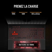 Portable de jeu de 16 po TUF Gaming A16 d'ASUS - Gris Jaeger (Ryzen 7 260 d'AMD/RAM 16 Go/SSD 512 Go/GeForce RTX 5050/Windows 11)